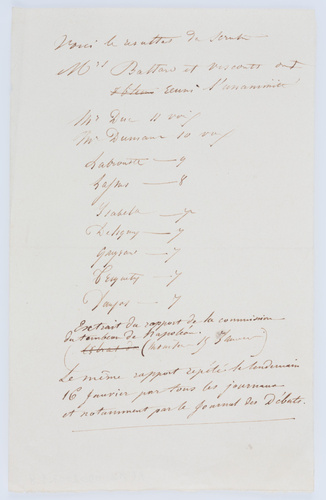 Ad. Azemar - Note manuscrite