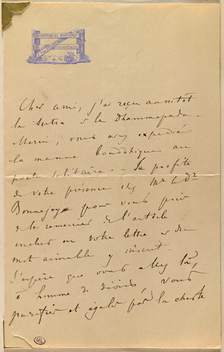 Jules Bois - Sans date, sans lieu, de Jules Bois à Scuffenecker