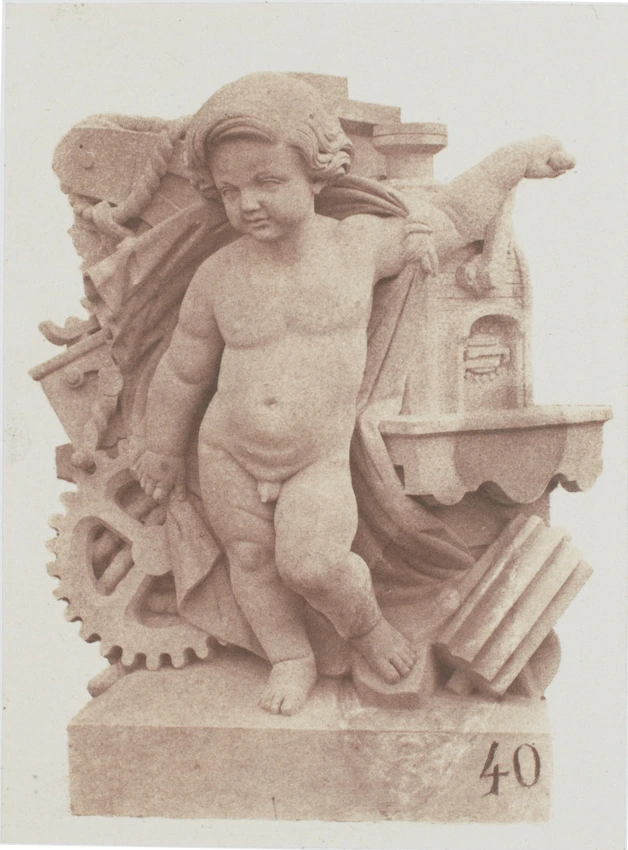 Edouard Baldus - "L'Industrie", sculpture de Pierre Damiens, décor du palais du ...