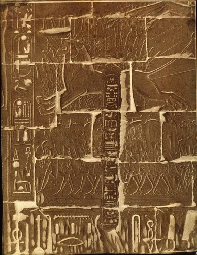 John Beasley Greene - Médinet-Habou, mur du nord, face extérieure du temple, sér...