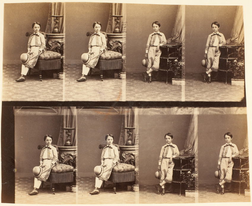 André Adolphe Eugène Disdéri - Mr. Grenier, jeune garçon en huit poses