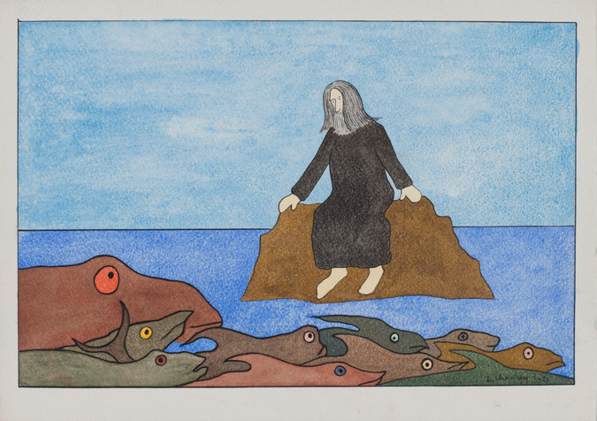 Léopold Chauveau - Dieu crée les poissons