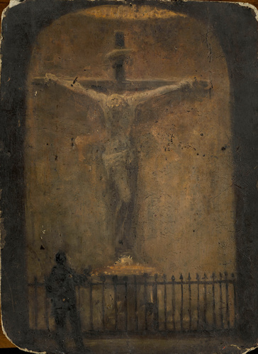 Alphonse Legros - Crucifix dans une église