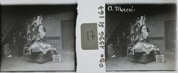 Anonyme - Atelier de sculpteur : A. Mercié