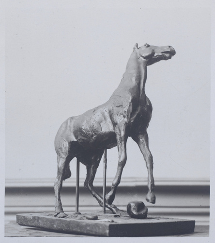Gauthier - "Cheval se cabrant", sculpture d'Edgar Degas