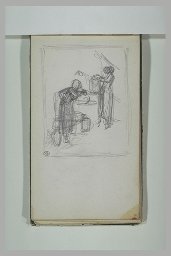 Alphonse de Neuville - Deux femmes au puits