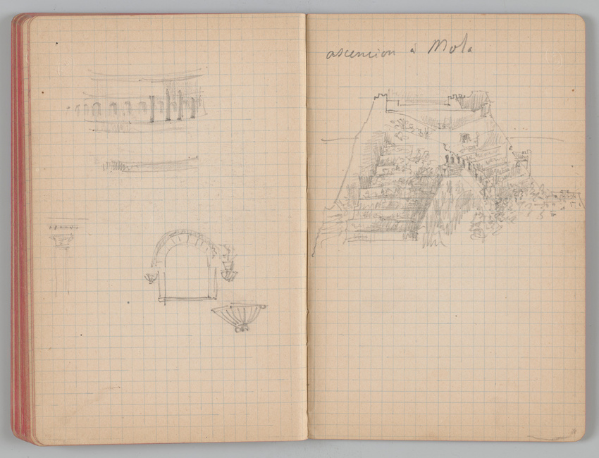 Charles-Justin Le Coeur - Carnet de notes concernant son voyage en Italie