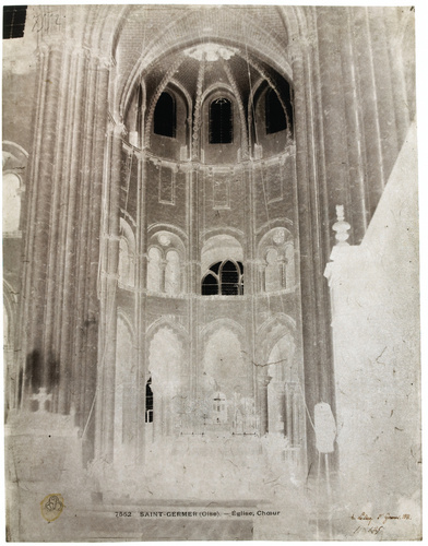 Henri Le Secq - Saint-Germer-de-Fly (Oise) - Vue du choeur, église Saint-Germer