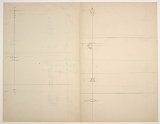 Maison Monduit - Croquis techniques, comptabilité se rapportant à la fabrication...