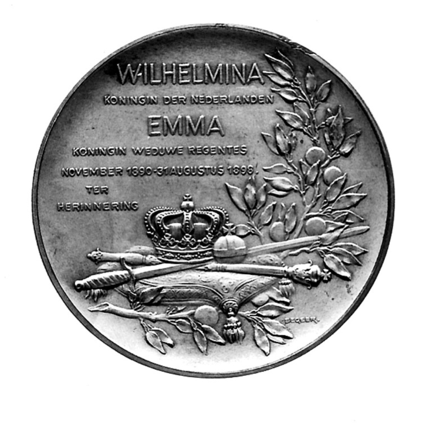 Anthonie Begeer - Wilhelmina, Koningin der Nederlanden - Emma, Koningin Weduwe R...
