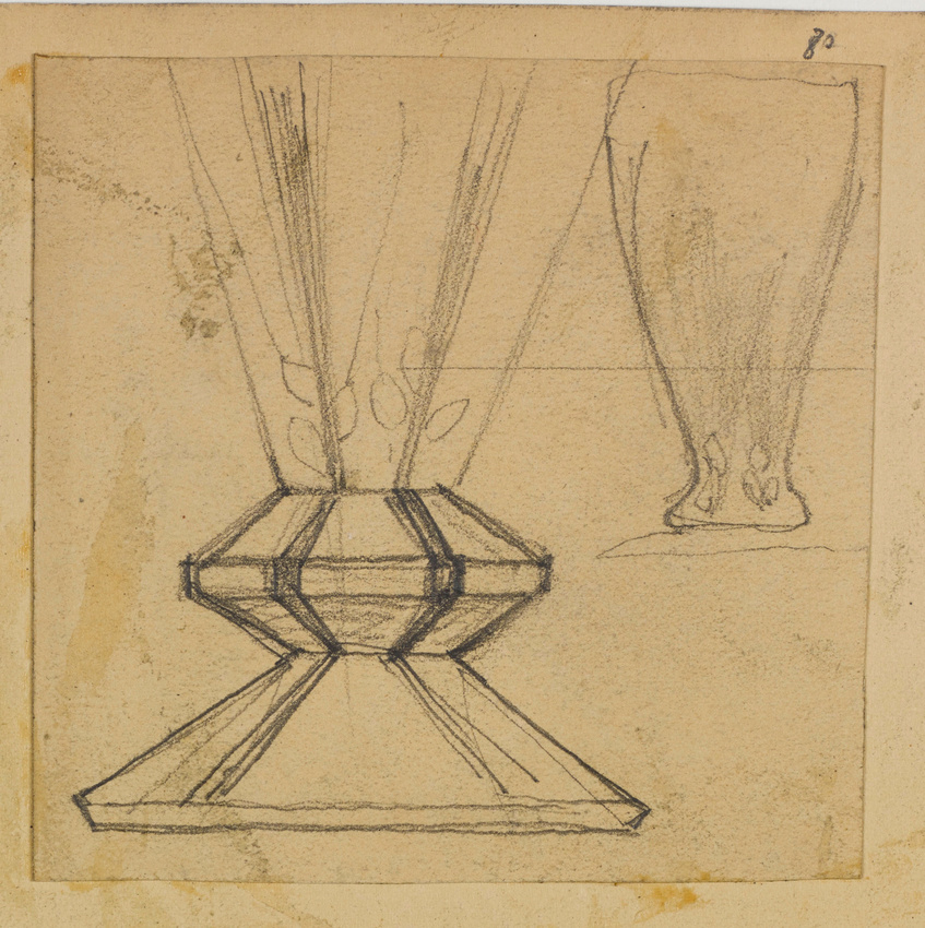 Lucien Bonvallet - Huit modèles de vases, ronds, à haut col, évasés et esquisse ...
