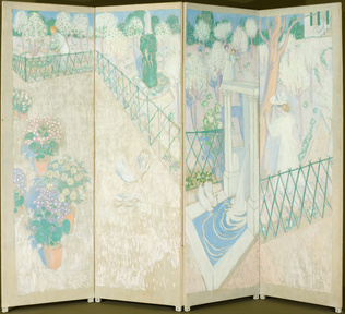Maurice Denis - Paravent aux colombes, panneau gauche