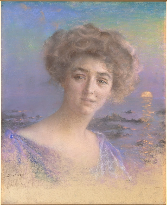 Lucien Lévy-Dhurmer - Portrait de Renée Vivien