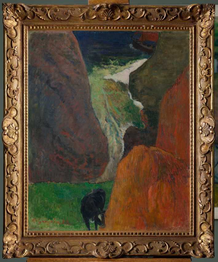 Paul Gauguin - Marine avec vache