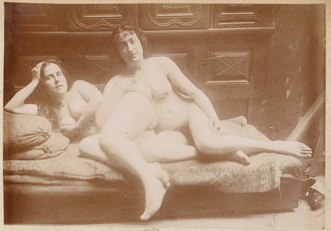 Deux femmes nues assises - François-Rupert Carabin
