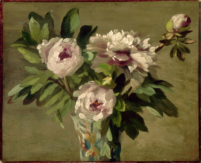 Ernest Laurent - Pivoines blanches