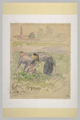 Camille Pissarro - La Cueillette des pois