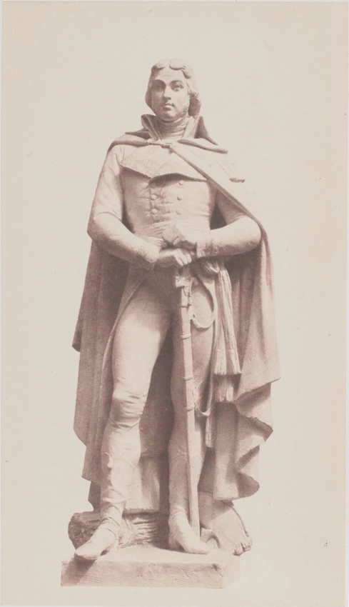 Edouard Baldus - "Hoche", statue d'Eugène Farochon, décor du palais du Louvre, P...