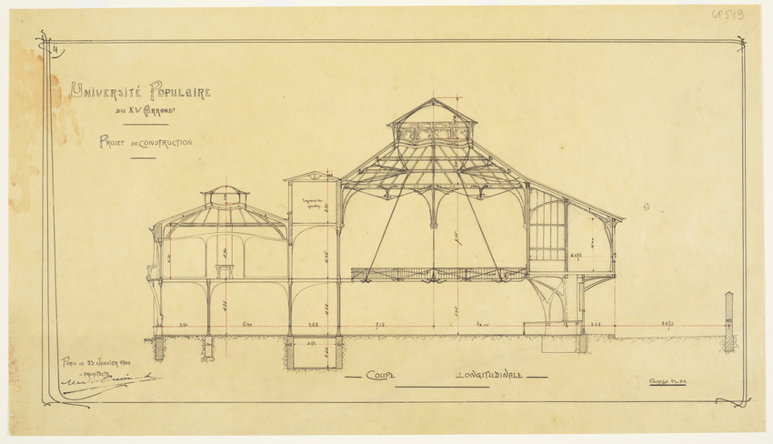 Hector Guimard - Paris 15e, projet d'Université populaire