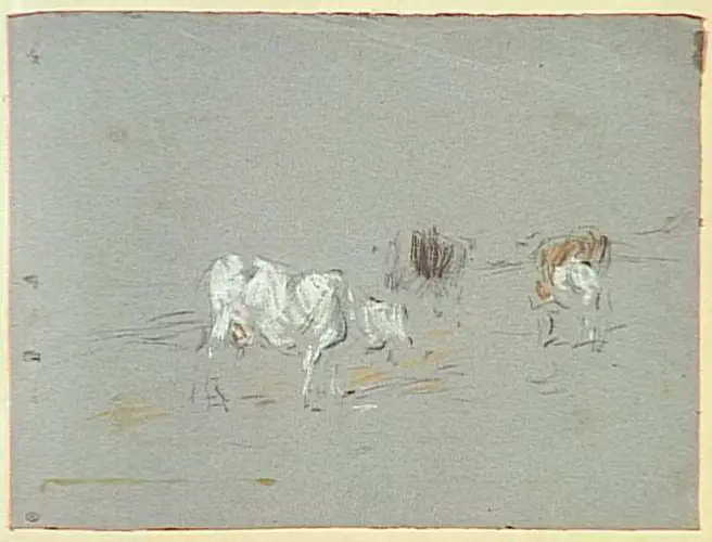 Esquisse de trois vaches - Eugène Boudin