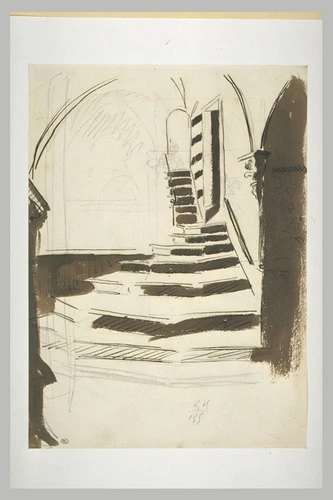 Edouard Manet - Escalier sous une voûte