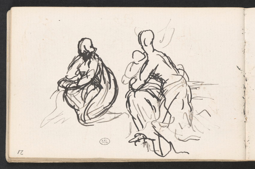 Croquis de diverses figures - Henri Chapu | Musée d'Orsay