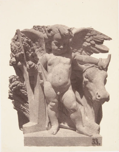Edouard Baldus - "L'Agriculture", sculpture d'Armand Blanc, décor du palais du L...