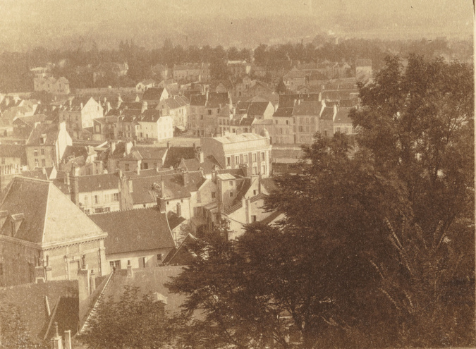 Charles Augustin Lhermitte - France, vue d'une ville