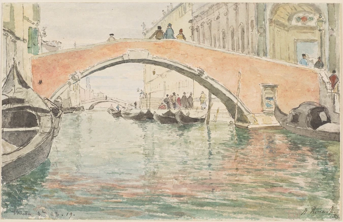 Henri Rouart - Canal à Venise