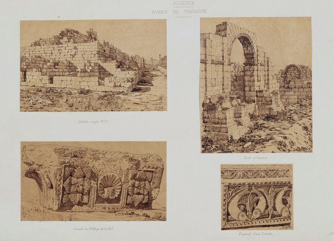 Albert Ballu - Algérie, ruines de Théveste (Tébessa), monastère