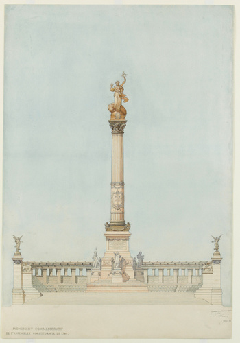 Jean-Camille Formigé - Projet de monument commémoratif de l'Assemblée Constituan...