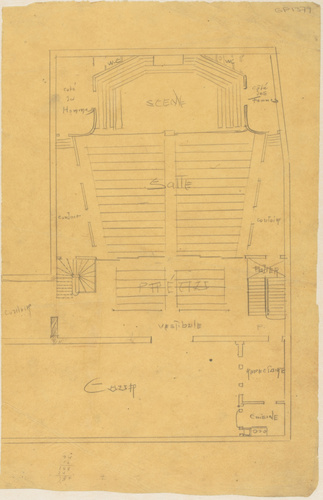 Hector Guimard - Paris 16e, 60 rue Saint-Didier, Salle Humbert de Romans (bâtime...