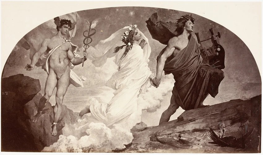 Orphée et Eurydice - peinture de Elie Delaunay - Louis-Emile Durandelle