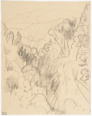 Pierre Bonnard - Paysage avec chaîne de montagnes