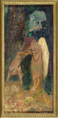 Tête de jeune femme, de profil à gauche - Odilon Redon