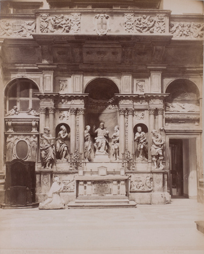 Gênes, l'autel des apôtres dans la cathédrale San Lorenzo