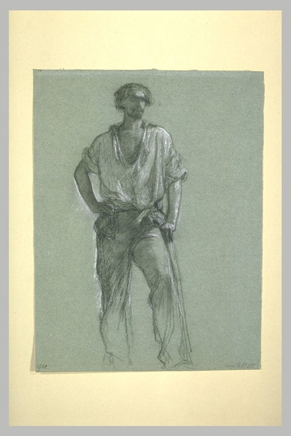 Ernest Hébert - Homme debout, au repos