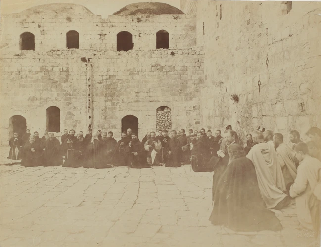 Félix Bonfils - Jérusalem, moines en prière