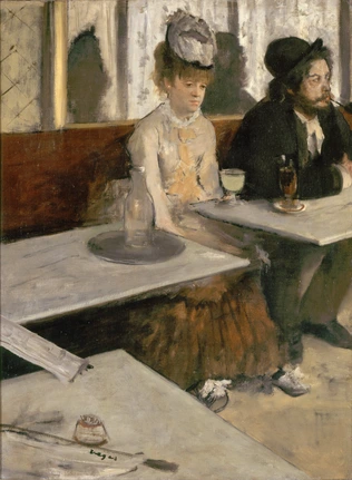 Dans un café - Edgar Degas