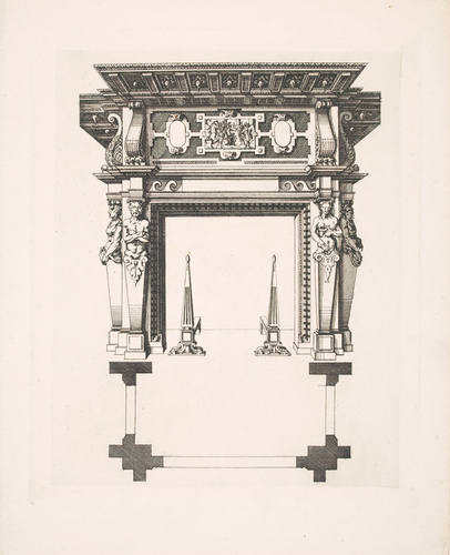 Anonyme - Cheminée de J. Androuet du Cerceau