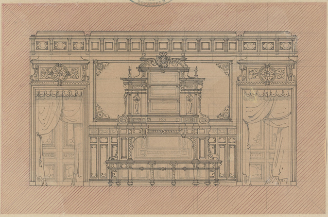 Antoine Zoegger - Salle à manger pour le palais Nathaniel de Rothschild à Vienne...