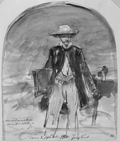 Johan Barthold Jongkind - Autoportrait sous le soleil