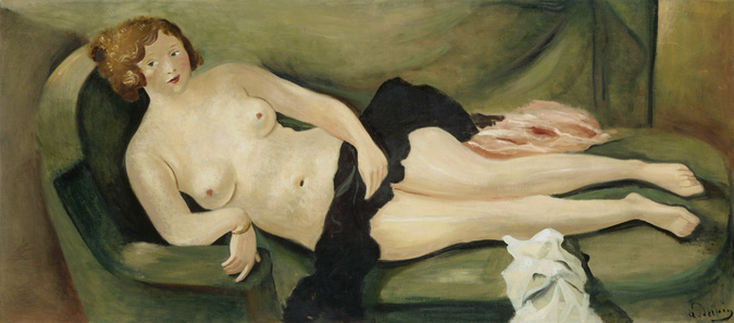 André Derain - Nu au canapé}