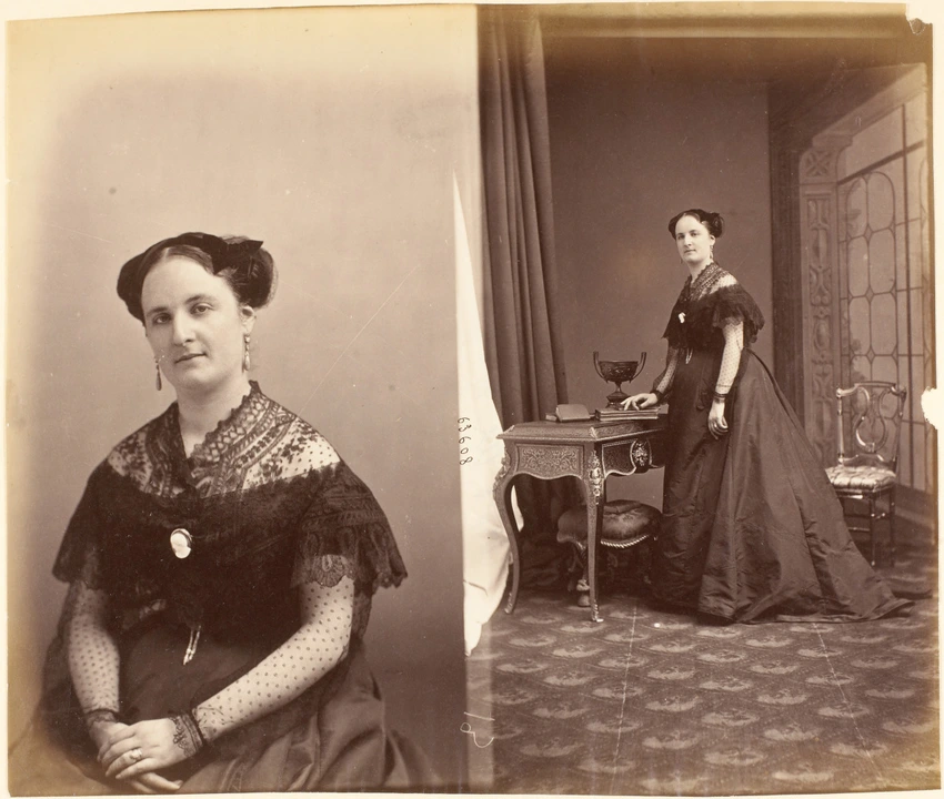 André Adolphe Eugène Disdéri - Mme Chabrié 1866