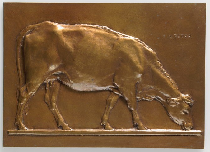 Victor Peter - Vache broutant