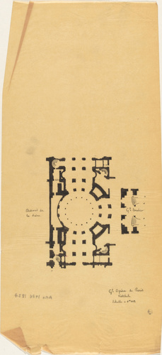 Alphonse Gosset - Opéra de Paris, plan du vestibule