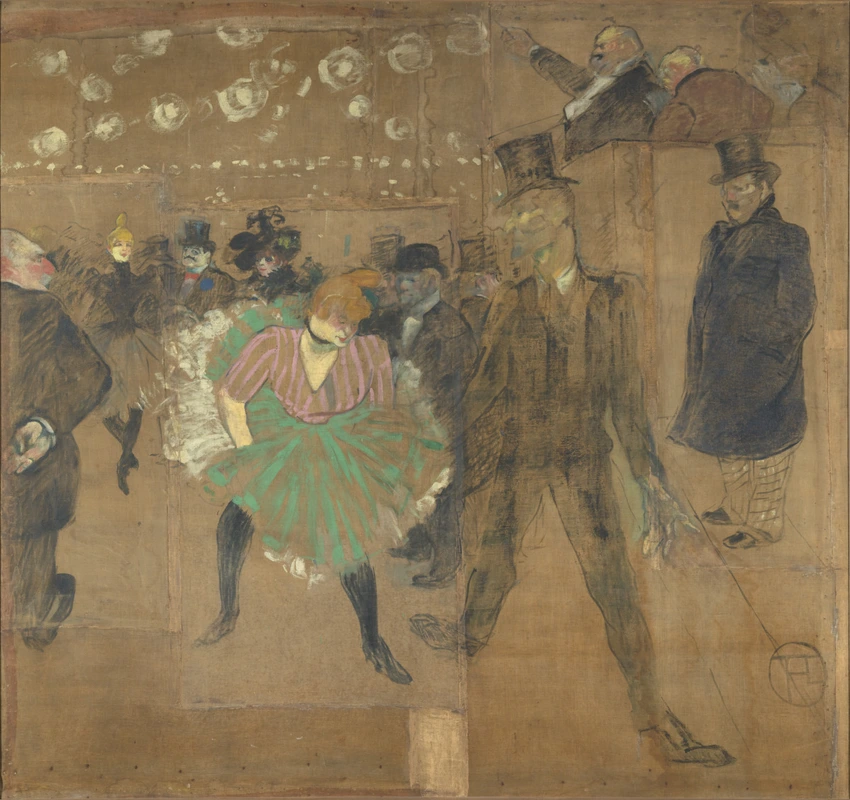Henri de Toulouse-Lautrec - La Danse au Moulin rouge