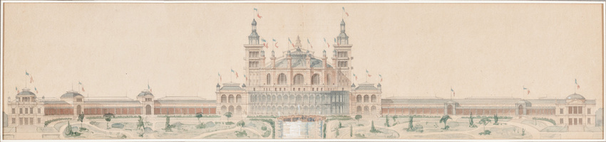 Anonyme - Vue du palais du Trocadéro