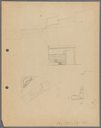 Marcel Guilleminault - Etude de mobiliers pour l'appartement de Mr Level, rue Pr...