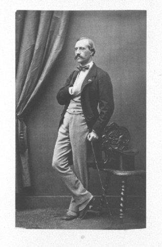 Achille Bonnuit - Homme en pied tenant une canne